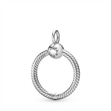 Pandora Moments Small Silver O Pendant