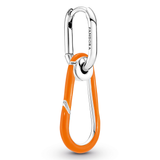 Pandora ME Bright Orange Hoop Link Earring