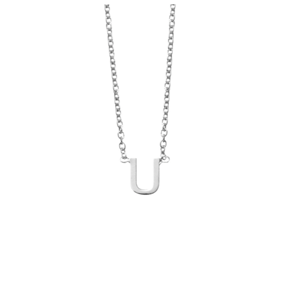 Initial Necklace Petite Initial Pendant