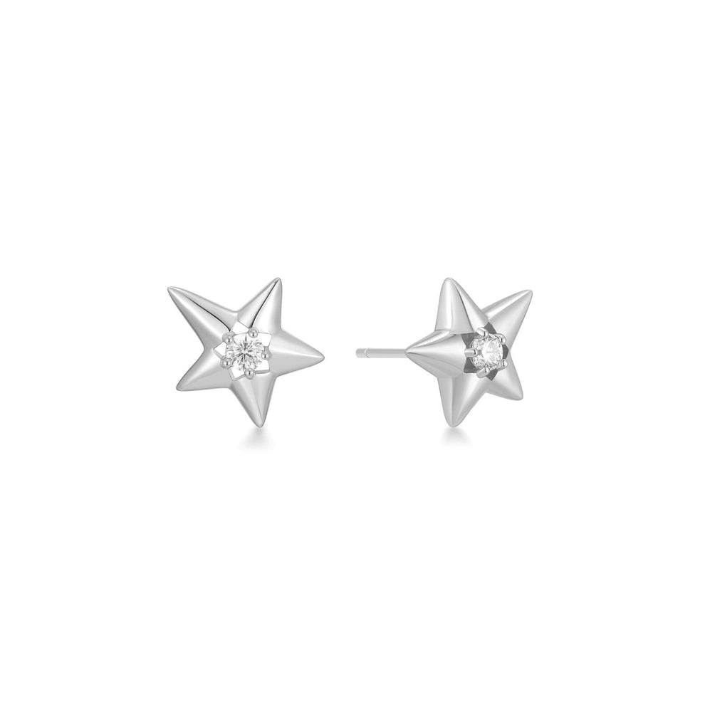 Ania Melodic Sparkling Star Drop Stud Earring