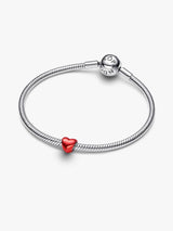 Pandora Little charm Red metallic heart