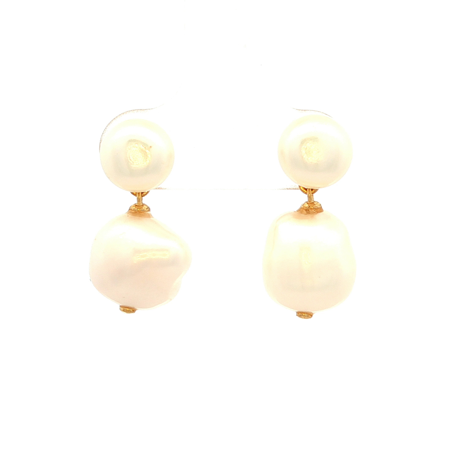 Maxine Stud Earrings in Yellow Gold