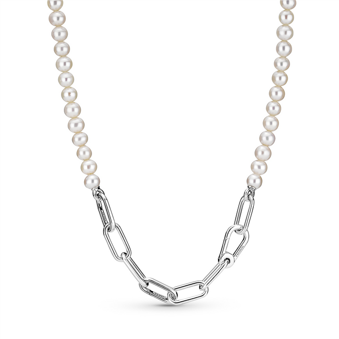 Pandora Me Silver & Freshwater Pearl Necklace