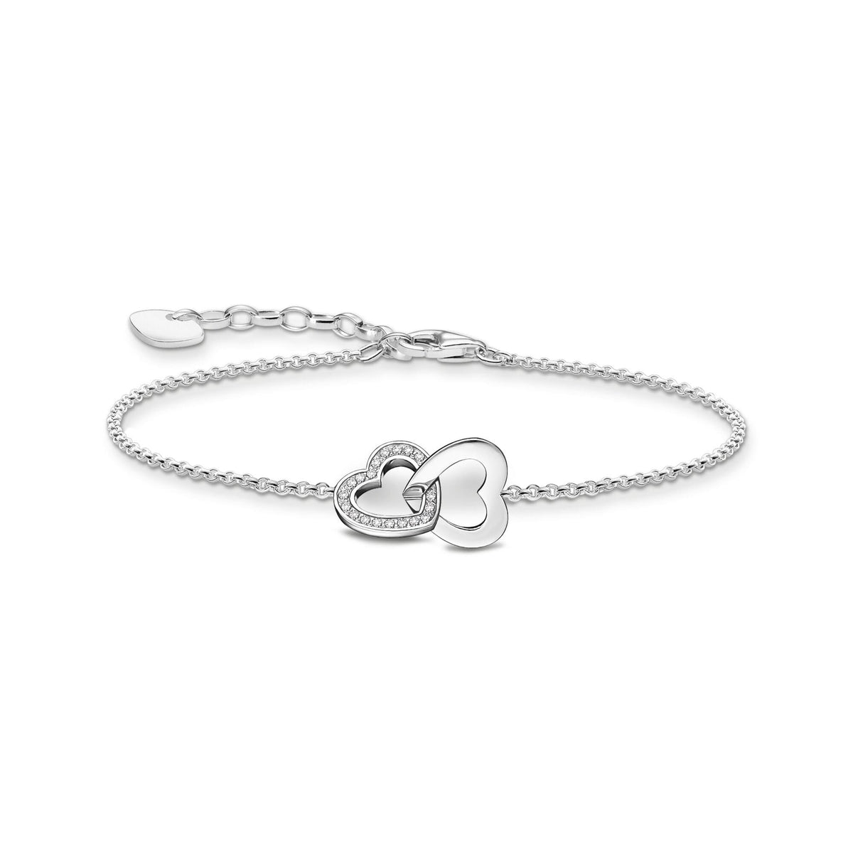 Thomas Sabo Bracelet With Intertwined Hearts Pendant