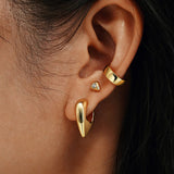 Ania Haie Sparkling Shield Stud Earrings