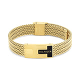 Tommy Hilfiger Jewellery Gold Steel Mesh Men's Chain Bracelet