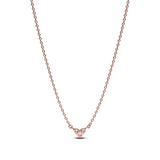 Pandora Triple Stone Heart Collier Necklace