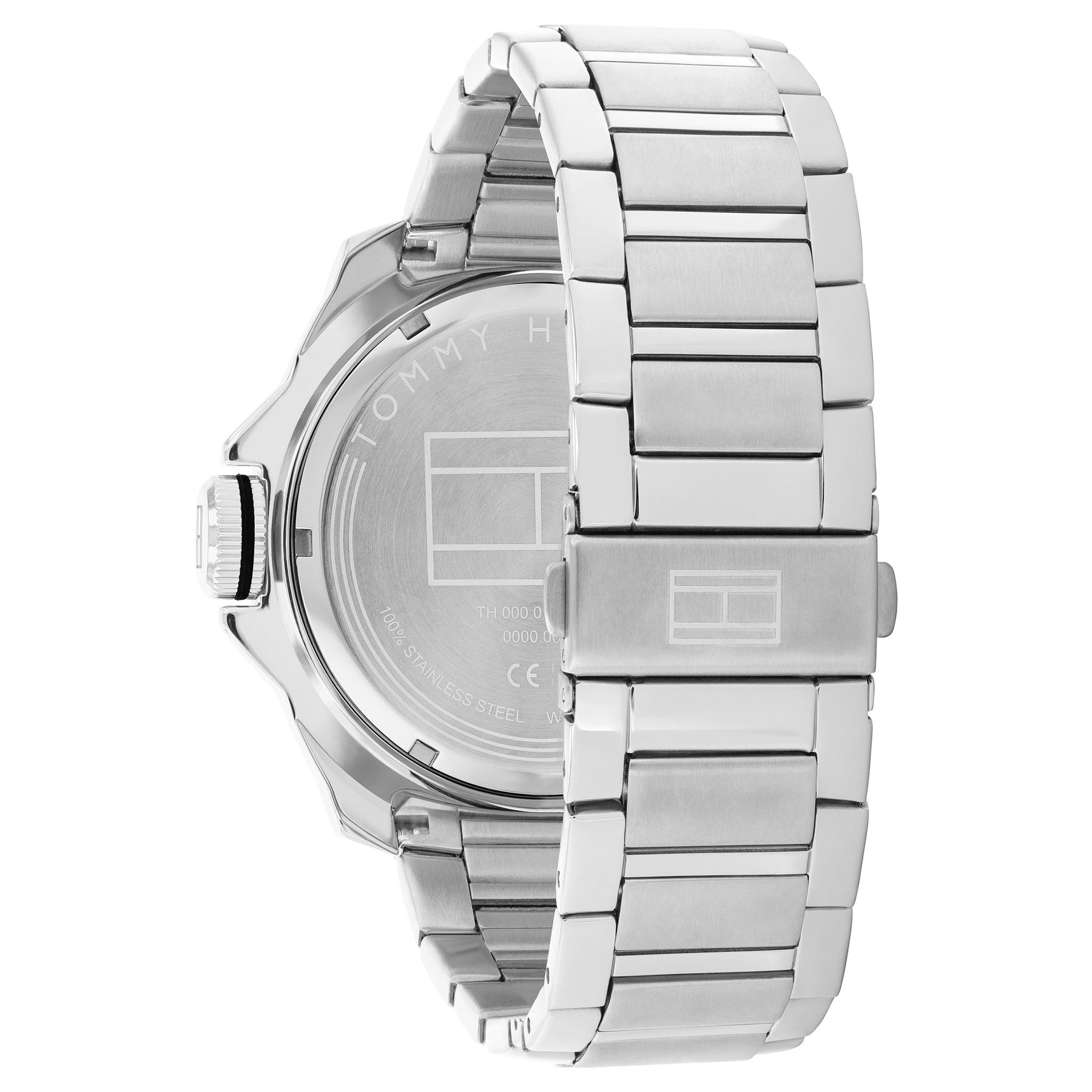 Tommy Hilfiger Silver Steel Black Dial Men's Watch