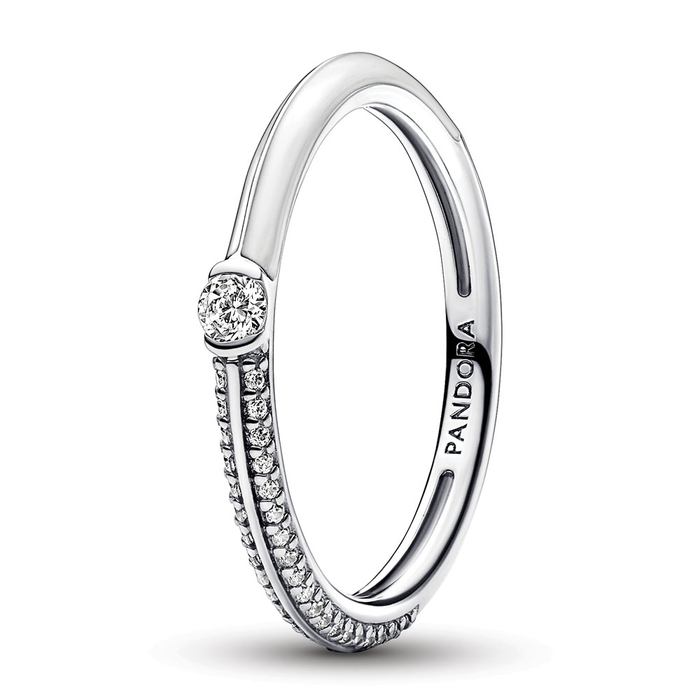Pandora ME Pavé & White Dual Ring
