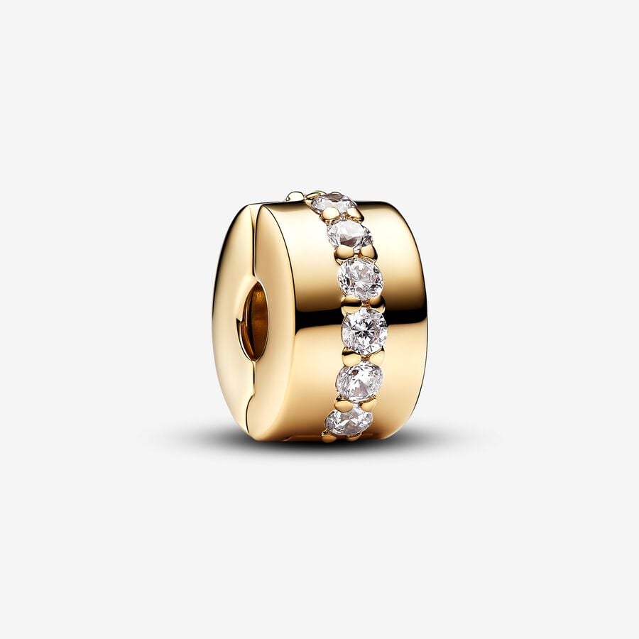 Pandora Clear Sparkling Row Clip