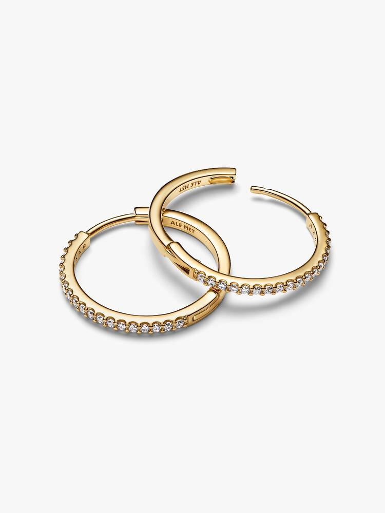 Pandora Sparkling Hoop Earrings