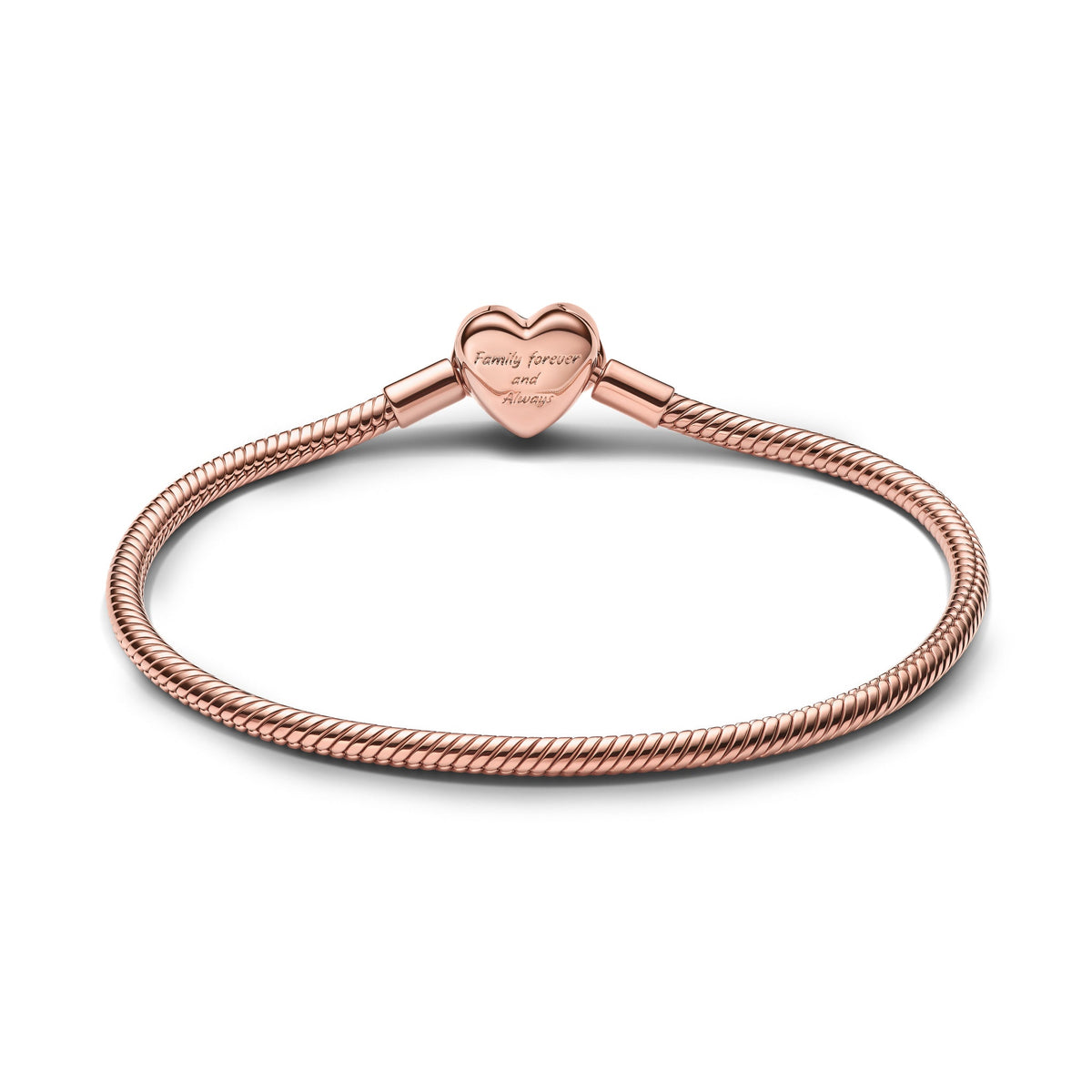 Pandora Sparkling Infinity Heart Clasp Snake Chain Bracelet