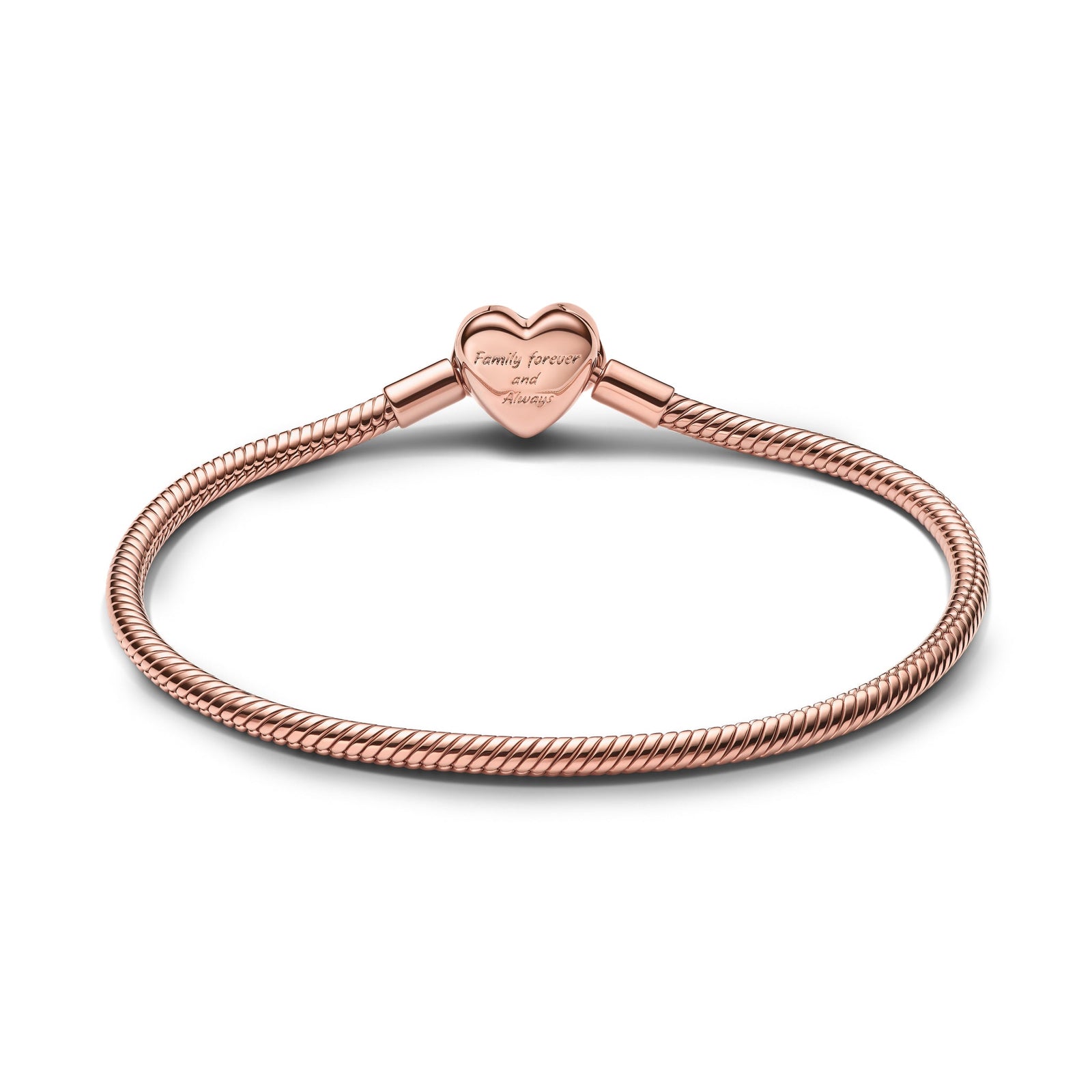 Pandora Sparkling Infinity Heart Clasp Snake Chain Bracelet