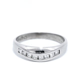 Princess Cut Diamond Set Ring in White Gold