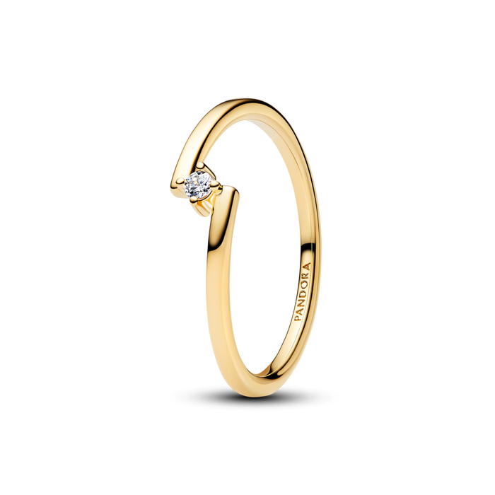 Pandora Split Solitaire Ring