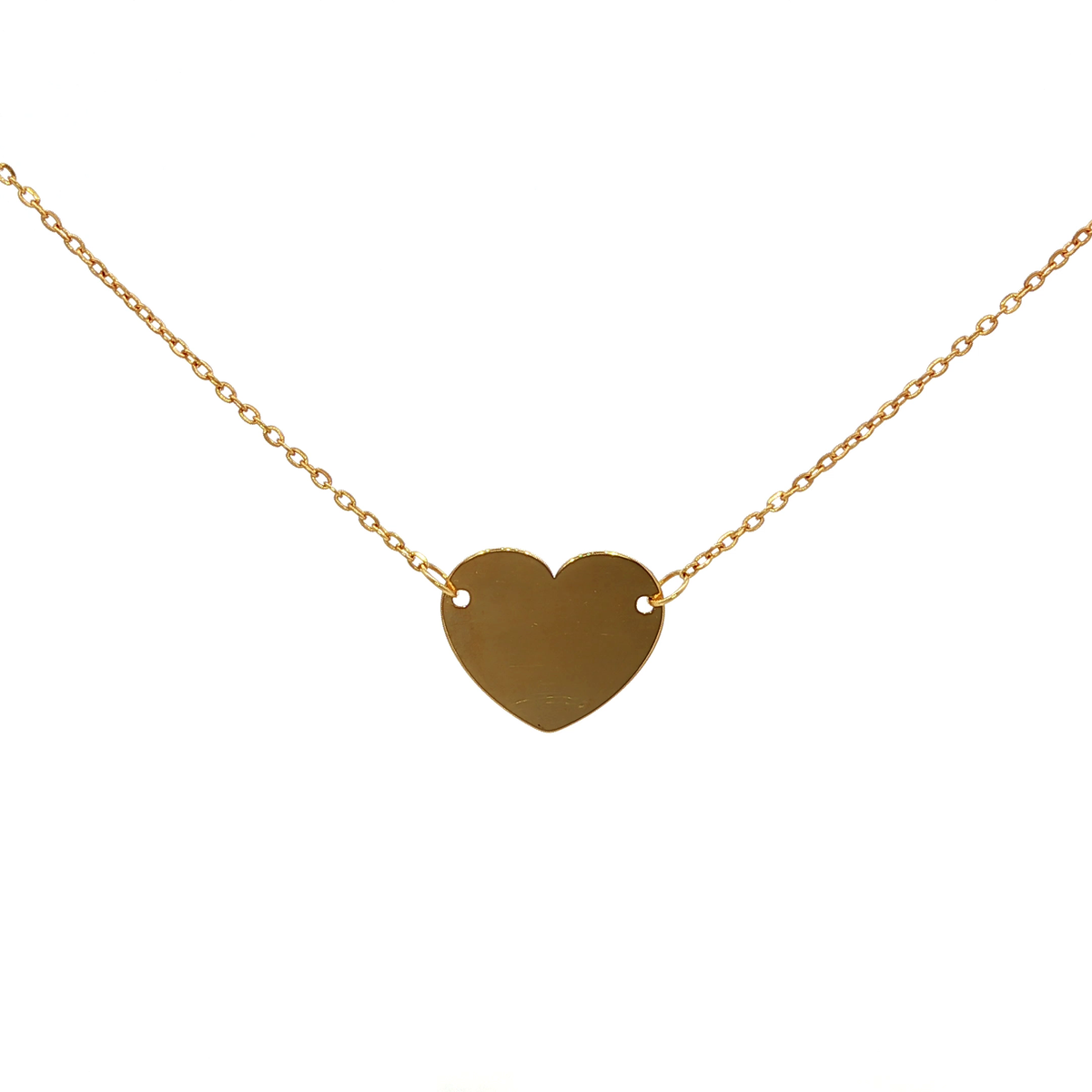 Heart Necklace in Yellow Gold
