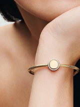 Pandora Engravable Sparkling Button Charm
