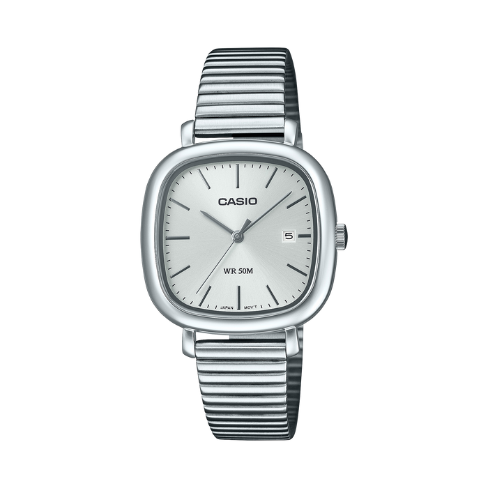 Casio Analogue Square, Silver Face LTPB166D-7A