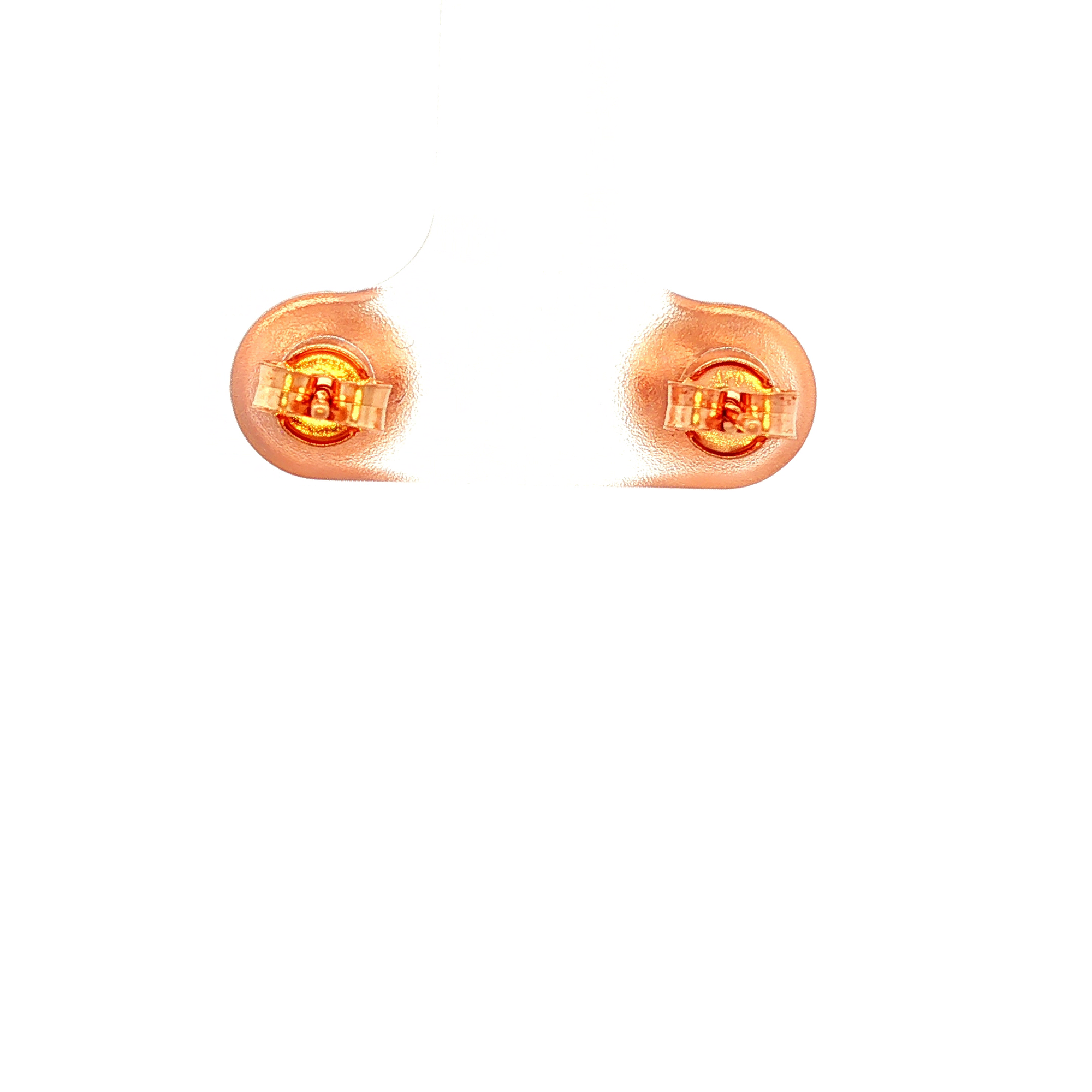 Heavy Ball Studs in Rose Gold
