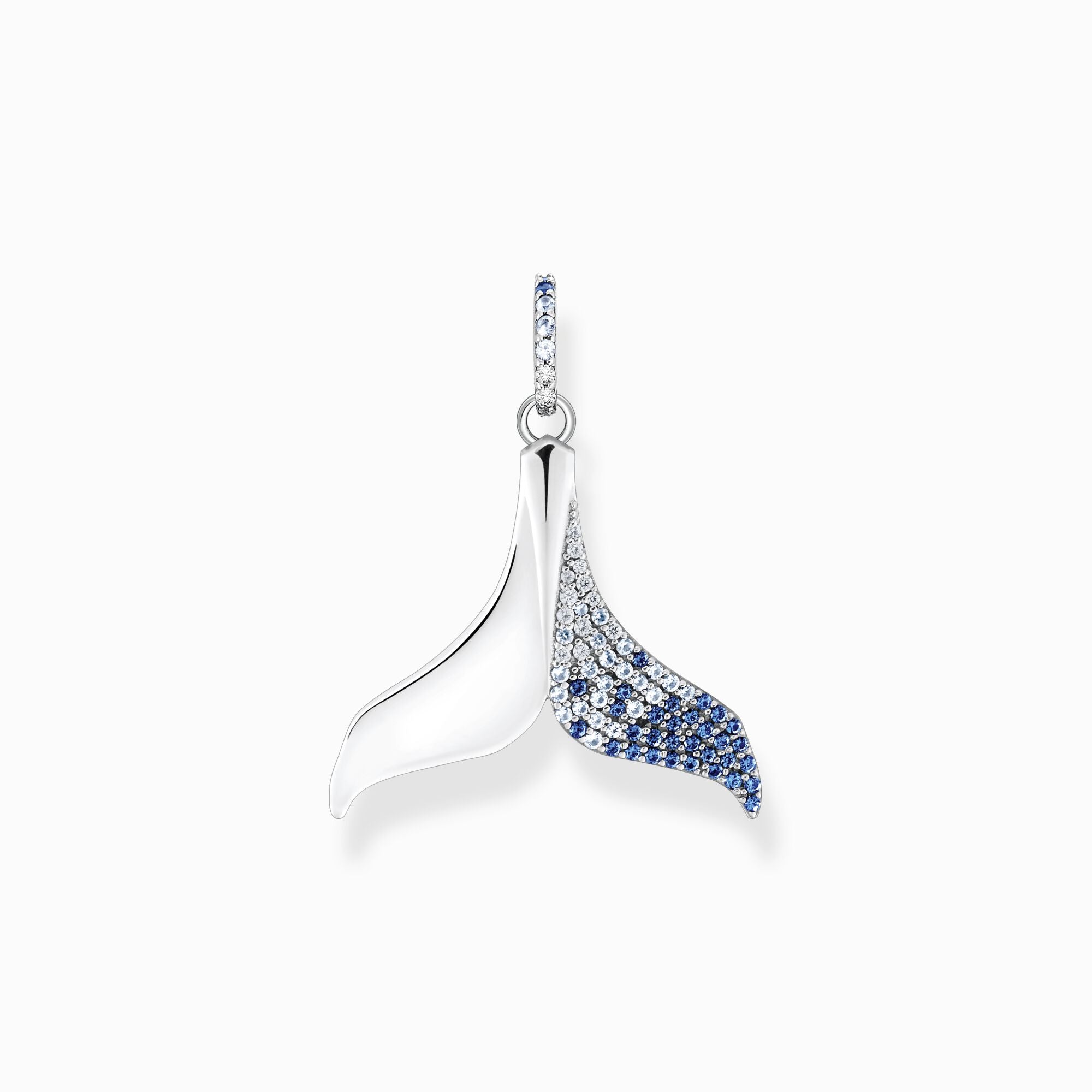 Thomas Sabo Ocean Dolphin Tail Din with Blue Stone Pendant