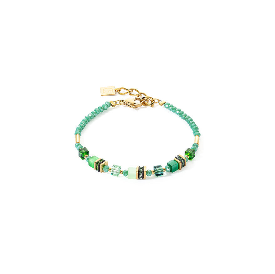 Mini Cubes Green Bracelet