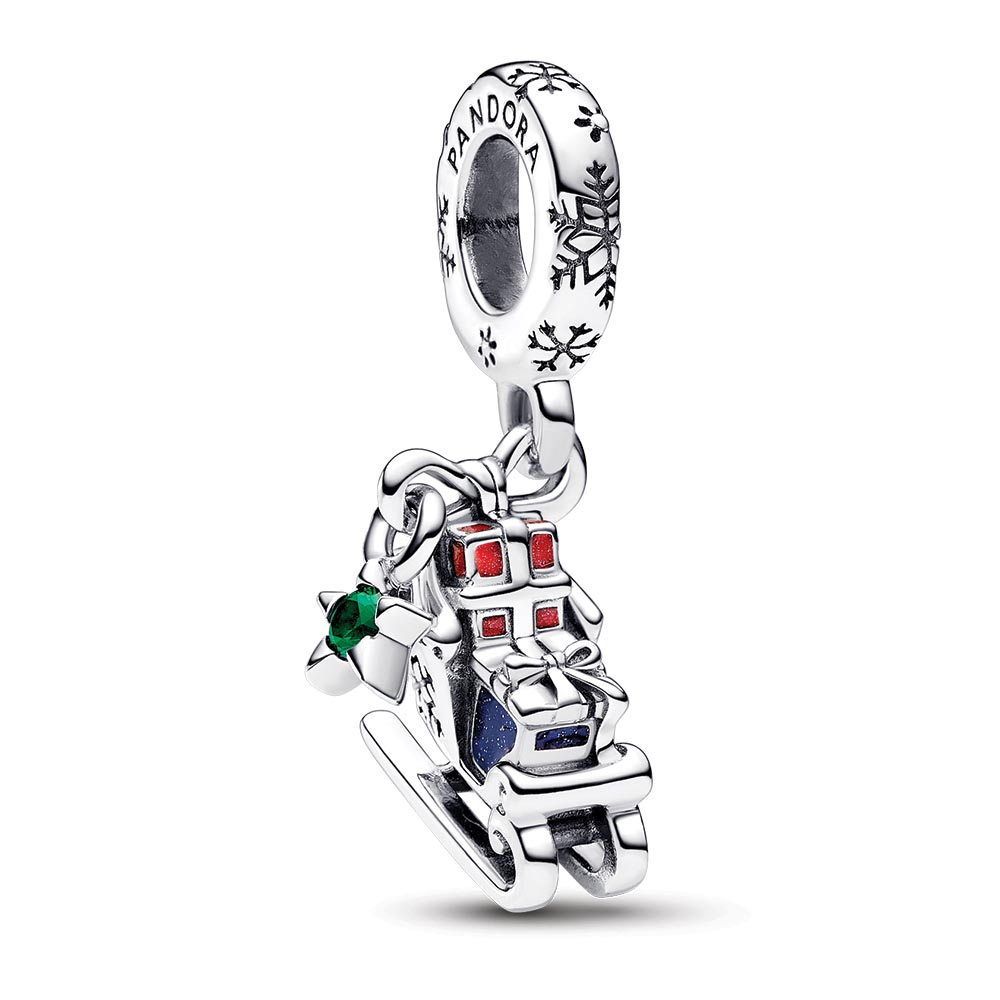 Christmas Sleigh 2023 Dangle Charm