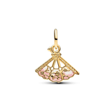 Pandora Disney Mulan Fan 14K Gold-Plated Dangle