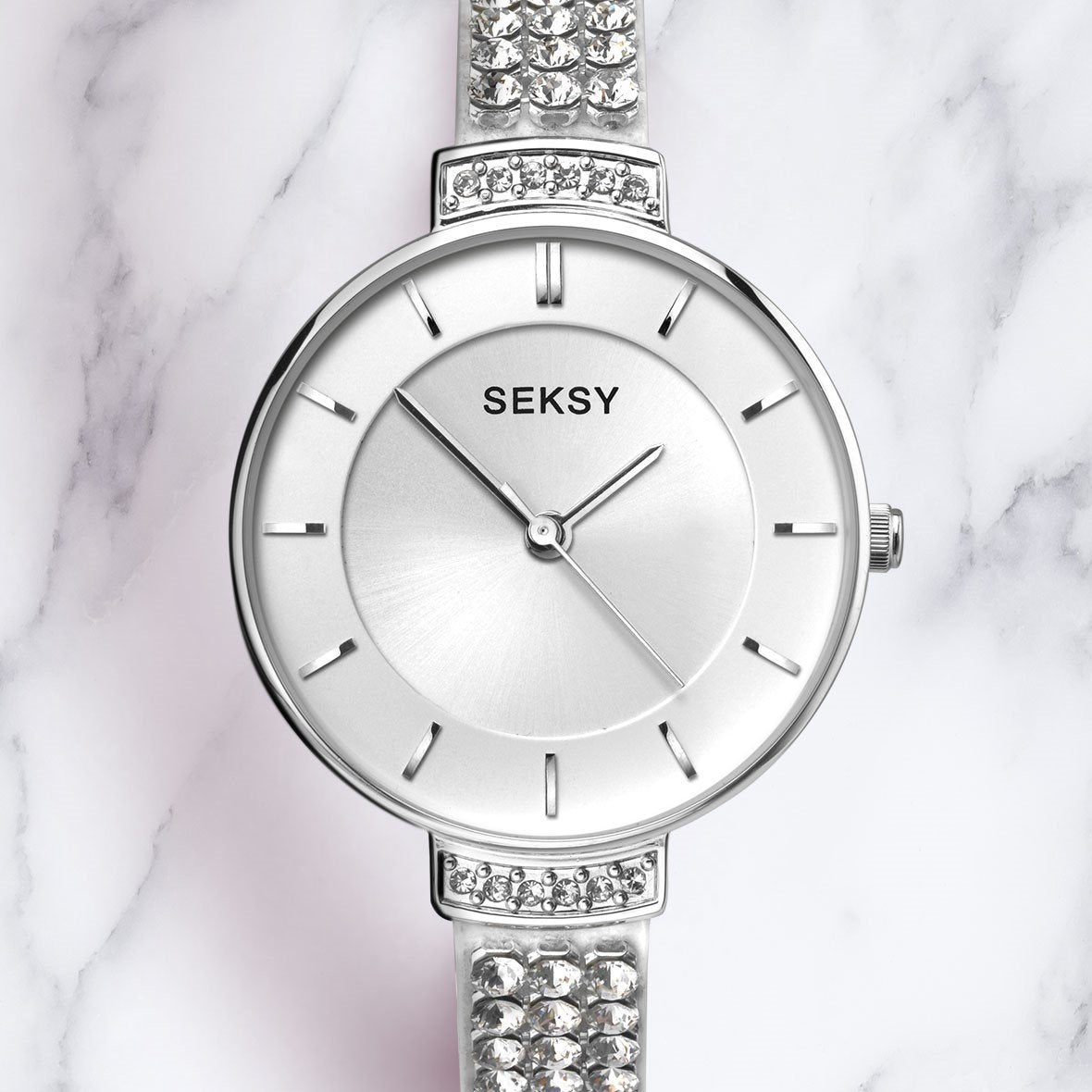 Seksy by Sekonda Ladies Silver Bracelet Watch. SY2446