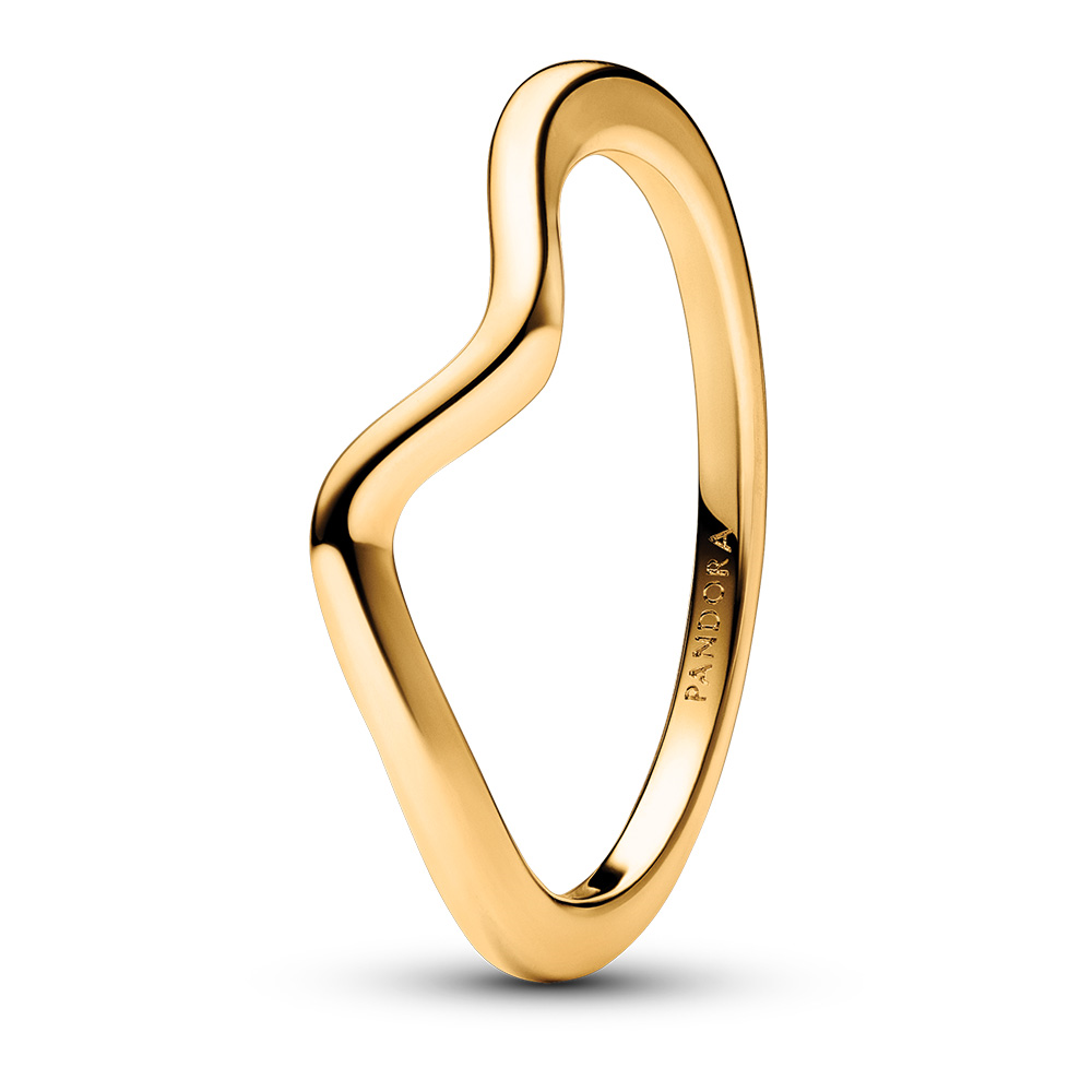 Pandora Wave 14k gold-plated ring