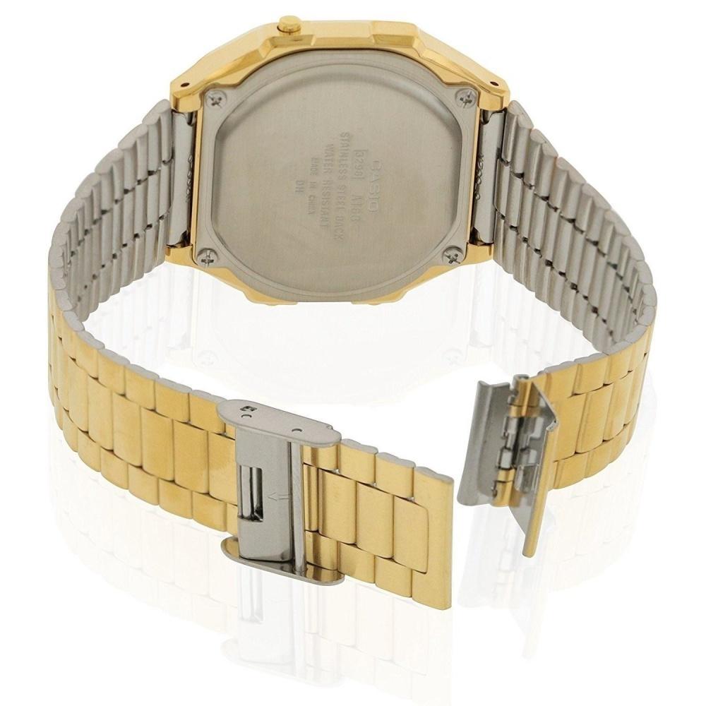 Casio Gold Retro Unisex Digital Alarm Watch - A168WG-9