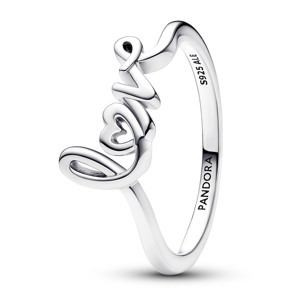 Love sterling silver ring