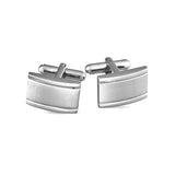 Fashion gold matte cufflinks with polished edges