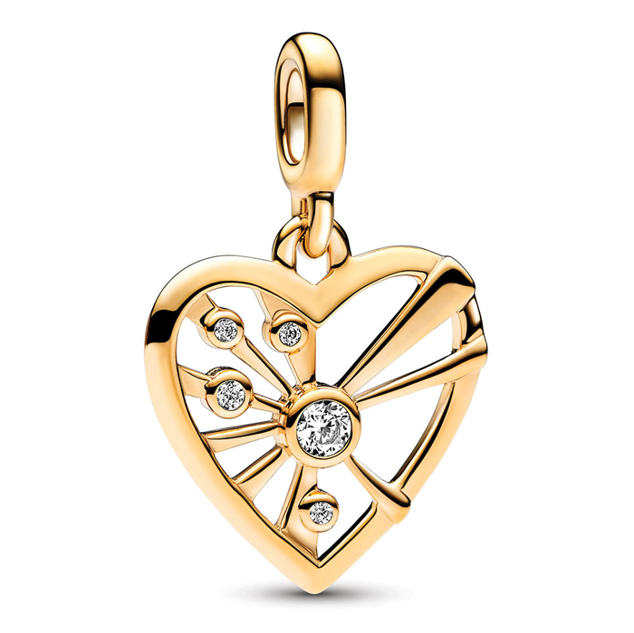 Pandora Heart 14k Gold-Plated Medallion