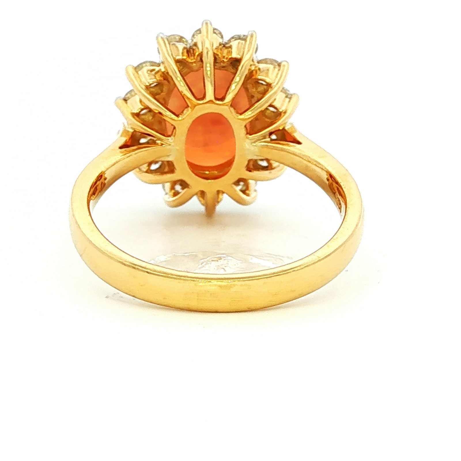 Opal and Diamond Dress Ring in Yellow Gold