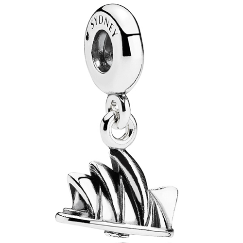 Sydney Opera House Silver Hanging Charm