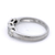 Diamond Bezel Set Dress Ring in White Gold