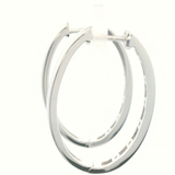 9CT W/G CHANNEL SET Dia OVAL HUGGIES 1.00CTJ COLOR