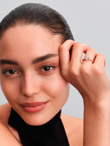 Pandora Sparkling Elevated Heart Ring