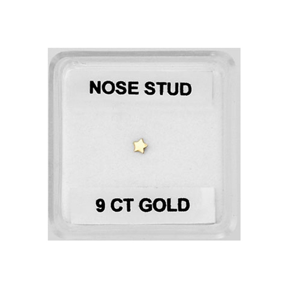 9ct Gold Star Nose Wire
