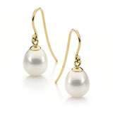 Ikecho Natural White Freshwater Pearl Juliane Earrings