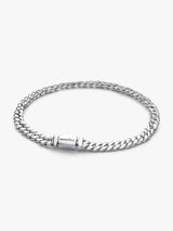 Cuban chain sterling silver bracelet