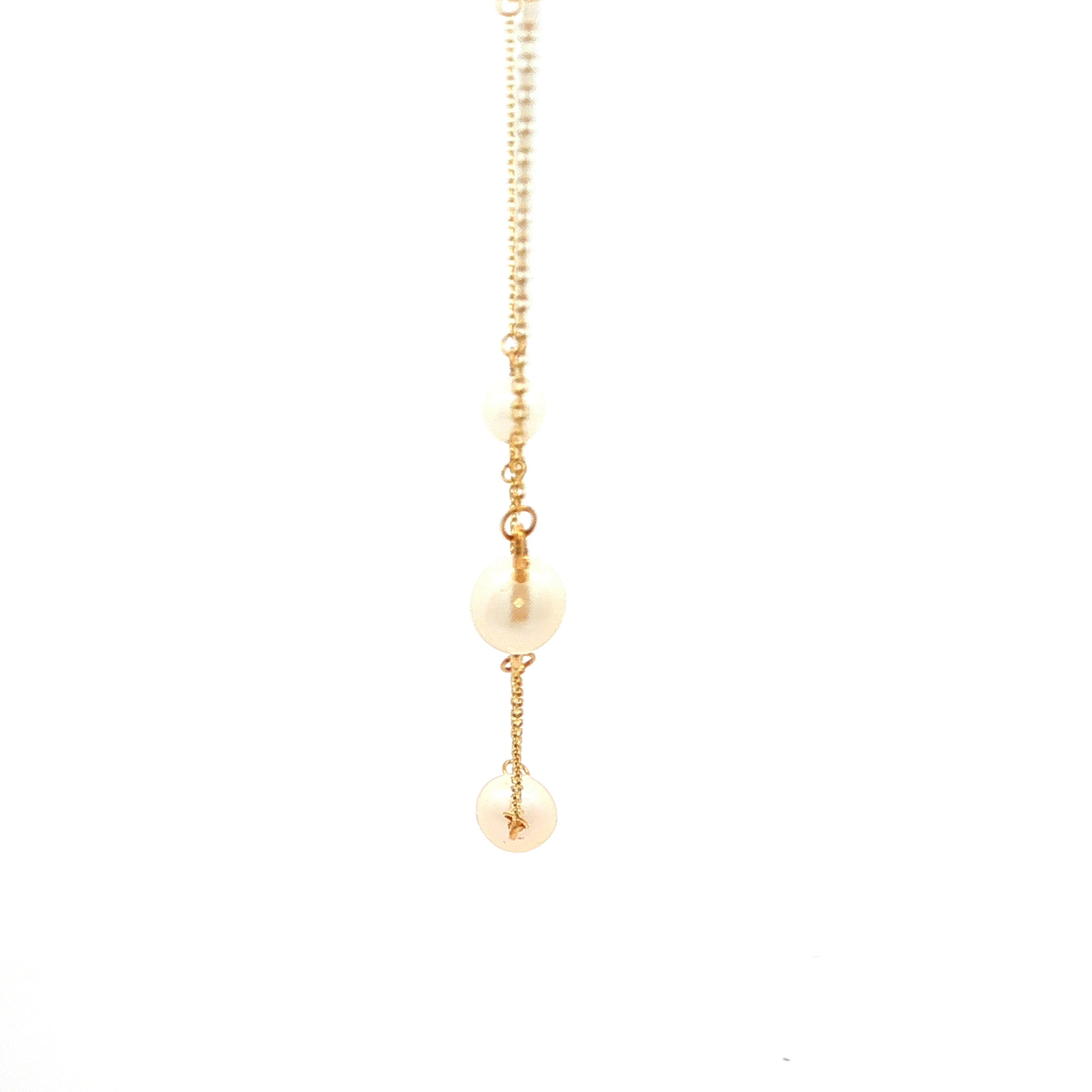 5 Pearl Necklet in Yellow Gold