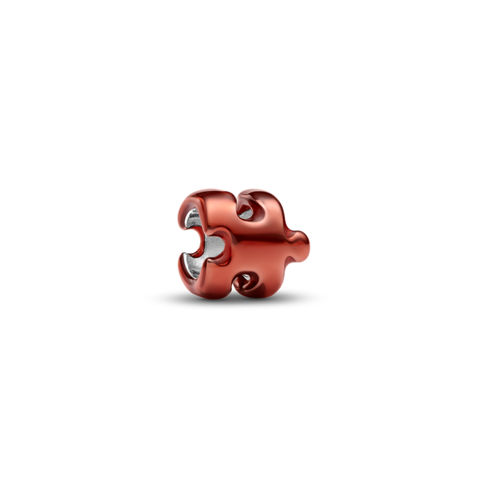 Pandora Orange Puzzle Piece Mini Charm