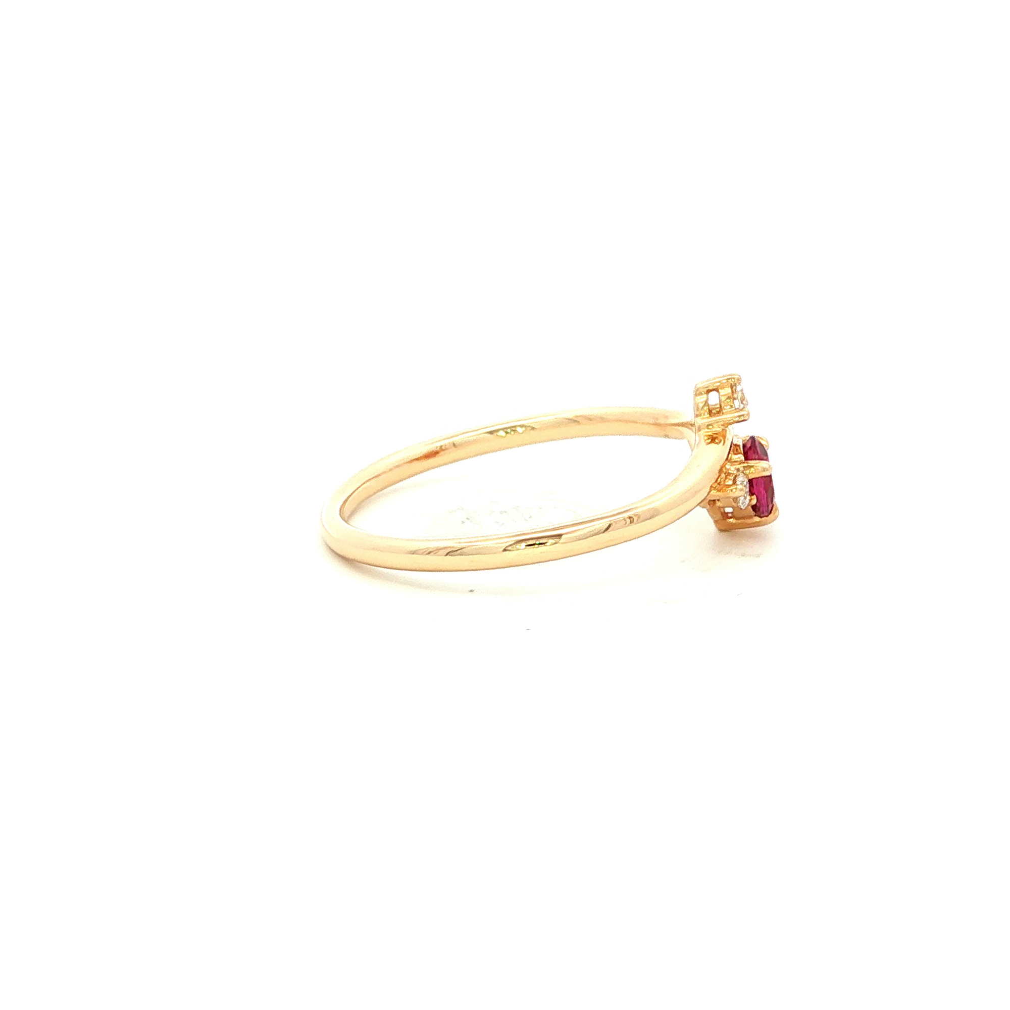 Rhodolite Garnet and Diamond Dress Ring in Yellow Gold