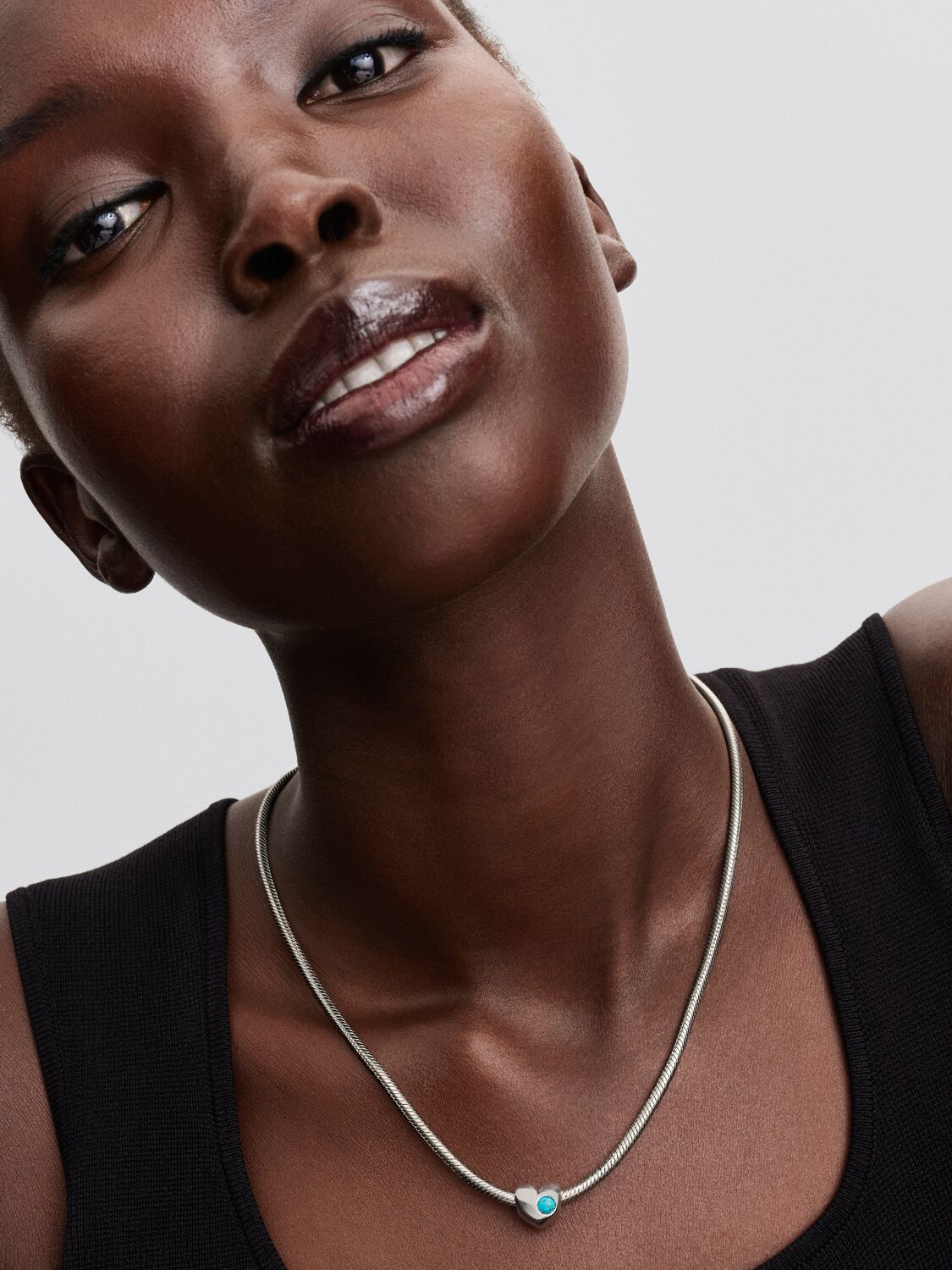 Pandora Engravable December Birthstone Heart Charm