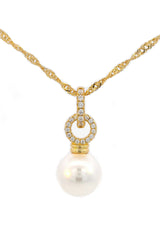GEORGINI ADAGIO PEARL DUO PENDANT SILVER
