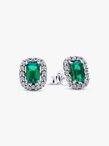 Pandora Sparkling Rectangular Stud Earrings
