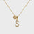 Georgini Luxury Letters S Initial Pendant Gold