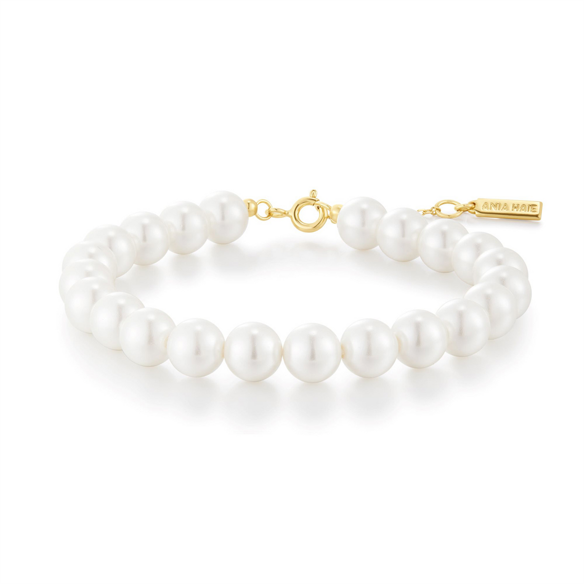 Ania Haie Gold Classic Shell Pearl Bracelet