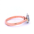 Halo Set Pear Shaped Diamond Engagement Ring set in Rose Gold